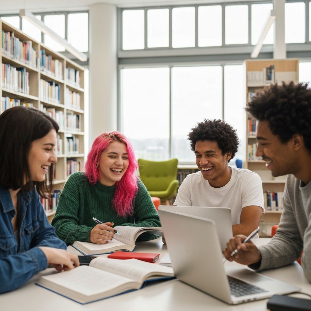 Students studying abroad